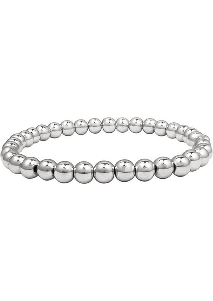 Avrupa ve Amerikan Modası Basit Boncuklu Bilezik Altın Kare Elastik Yuvarlak Boncuklu Bilezik (Yurt Dışından)