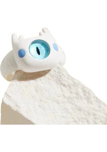 Çocuksu Komik Sevimli Küçük Canavar Yüzük Kadın Çizgi Film Niş Kişilik Yüzük Işaret Parmağı Yüzük (Yurt Dışından)