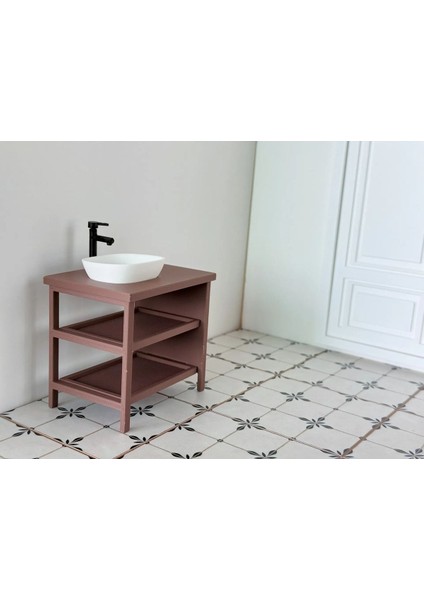 1/12 Ölçek Lavabo Modern Minyatür Diorama Eşya Aksesuar fırsatları