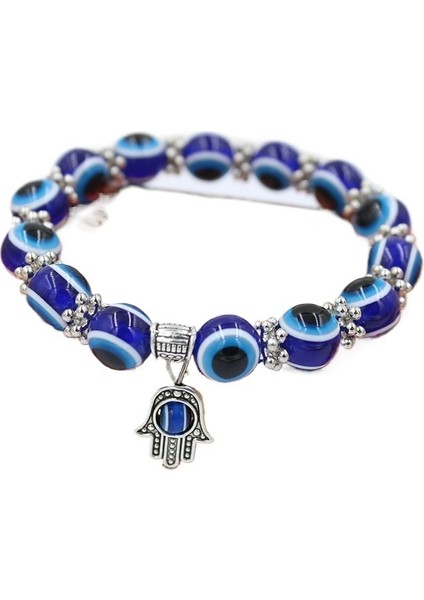 Vintage 10MM Mavi Göz Boncukları Fatma Eli Şans Bileziği (Yurt Dışından) modelleri