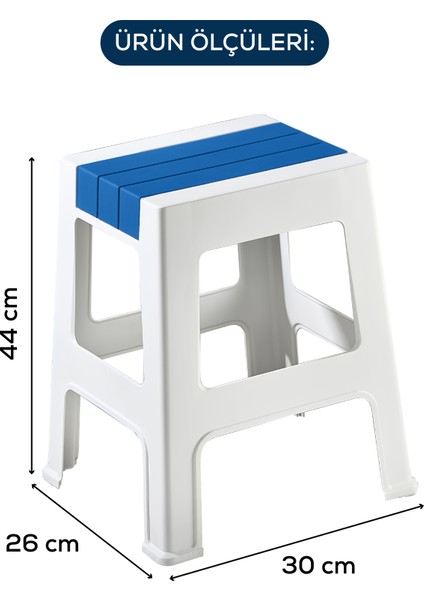 Plastik Büyük Tabure Mavi modelleri