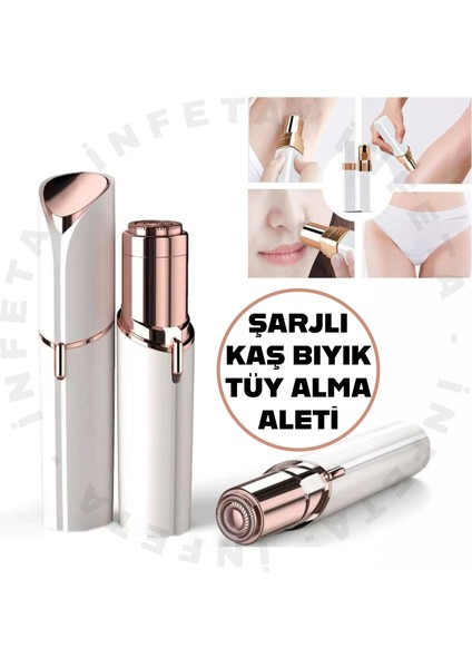 Mini Kıl Bıyık Kaş Alma Epilasyon Aleti Yüz Epilatörü Seyahat Boy, Kablosuz Kullanım