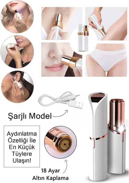 Mini Kıl Bıyık Kaş Alma Epilasyon Aleti Yüz Epilatörü Seyahat Boy, Kablosuz Kullanım modelleri