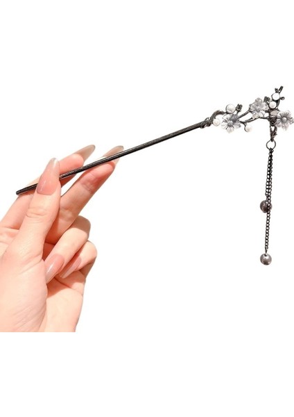 Yeni Çin Tarzı Erik Çiçeği Metal Saç Tokası Kadın Niş Tasarım Saç Tokası Çiçek Püskül Saç Tokası Başlığı Modern (Yurt Dışından) fiyatları