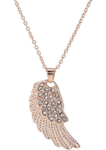 Tam Elmas Moda Alaşımlı Takı Kişiselleştirilmiş Elmas Melek Kanatları Köprücük Kemiği Kolyesi (Yurt Dışından)