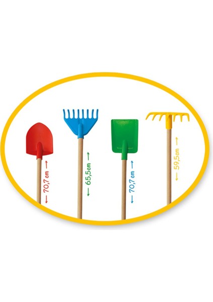 Tırmık ve Kürek 4'lü Set