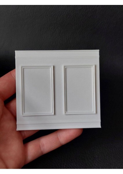 1/12 Ölçek 1 Adet Süpürgelikli Duvar Panel Minyatür Diorama Eşya Aksesuar