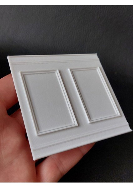 1/12 Ölçek 1 Adet Süpürgelikli Duvar Panel Minyatür Diorama Eşya Aksesuar