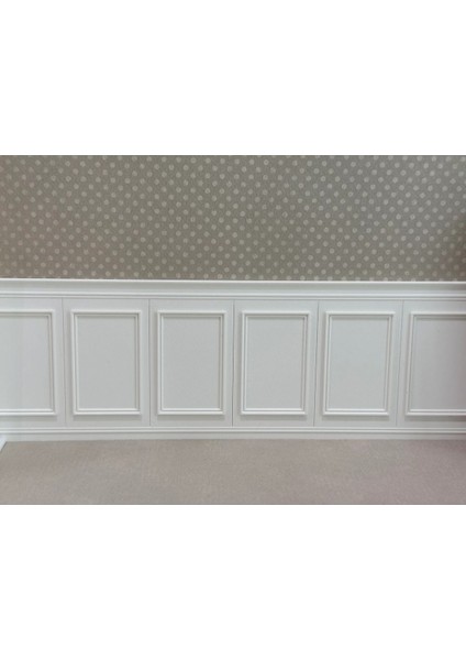 1/12 Ölçek 1 Adet Süpürgelikli Duvar Panel Minyatür Diorama Eşya Aksesuar