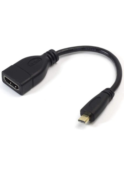 Micro HDMI To HDMI Çevirici Görüntü ve Ses Aktarım Kablosu 5139