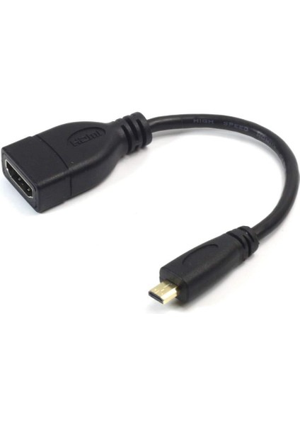 Micro HDMI To HDMI Çevirici Görüntü ve Ses Aktarım Kablosu 5139