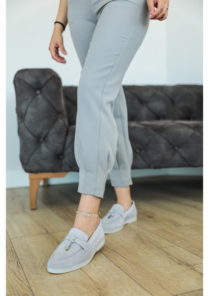 Lou Gri Süet Kadın Casual Ayakkabı modelleri