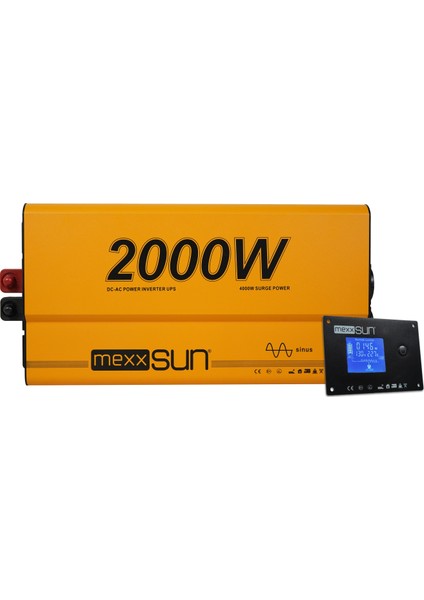 2000W 12V Ats Ups Şarjlı Tam Sinus Ups Inverter/Ekranlı