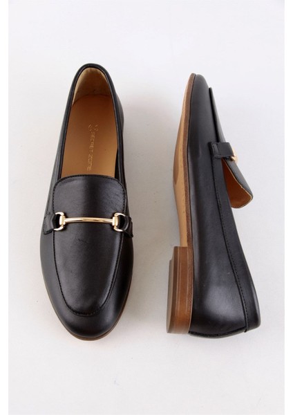 Livia Siyah Hakiki Deri Kadın Loafer fiyatları