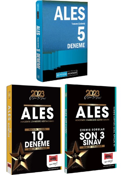 Pegem Ales 5 Deneme+Ales 10 Deneme+Yargı Ales Çıkmış Sorular
