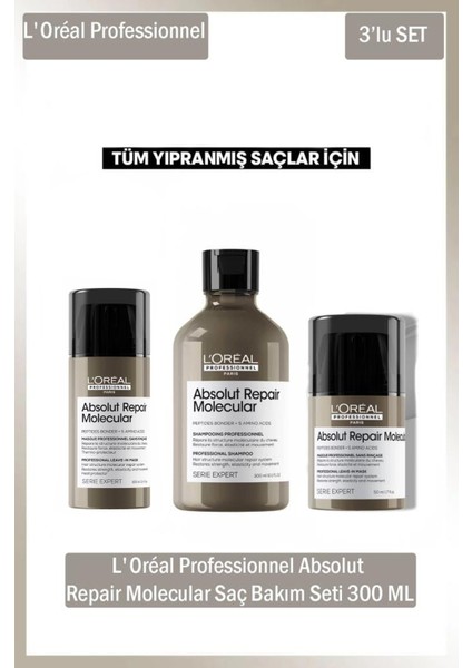Expert Absolut Repair Molecular 300 ml Saç Bakım Seti