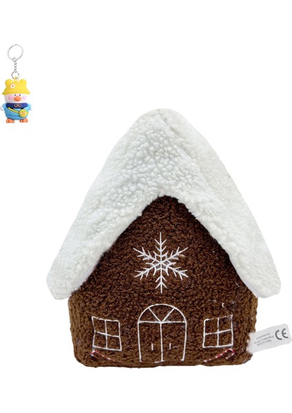 Noel Gingerbread House Plush Noel Zencefilli Kurabiye Ev Bebek Bebek (Yurt Dışından)