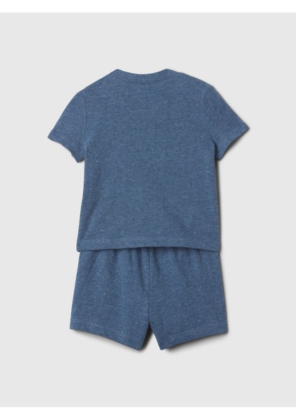 Bebek Koyu Mavi Gap Logo Outfit Set