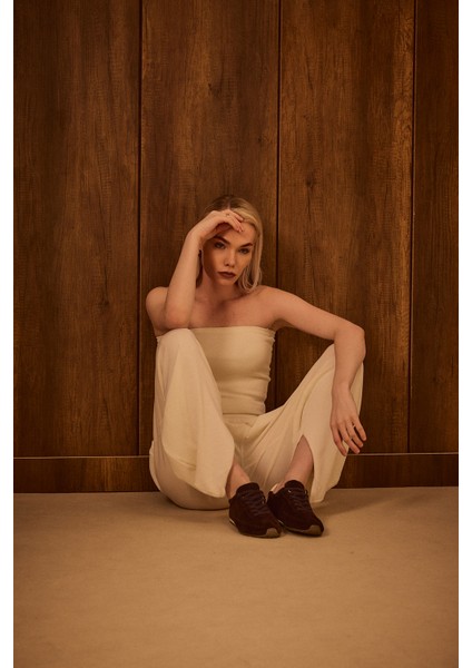 Kahverengi Deri Süet kadın Spor Ayakkabı fırsatları