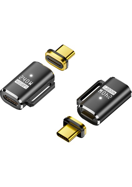 240W Pd3.1 Manyetik Usb-C Adaptör | 40GBPS Usb4.0 Veri Aktarımı | Tam Fonksiyonlu ve Çok Yönlü Otget