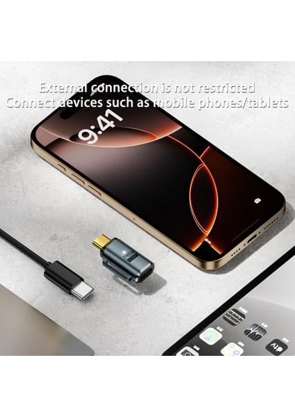 240W Pd3.1 Manyetik Usb-C Adaptör | 40GBPS Usb4.0 Veri Aktarımı | Tam Fonksiyonlu ve Çok Yönlü Otget