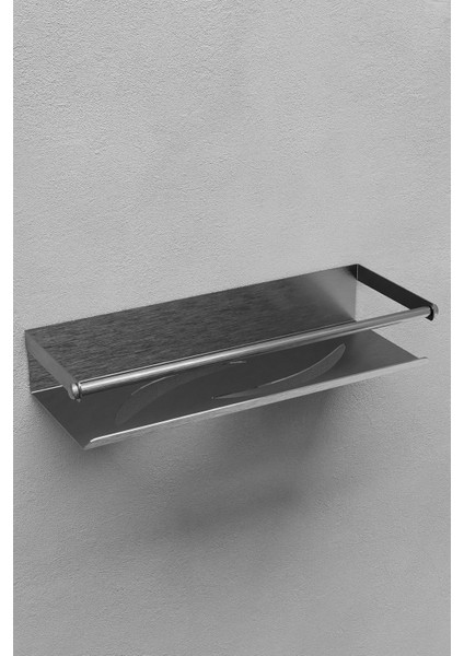 Paslanmaz Çelik Inox Yapışkanlı Banyo Rafı, Duş Rafı & Şampuanlık Raf-Gualdo