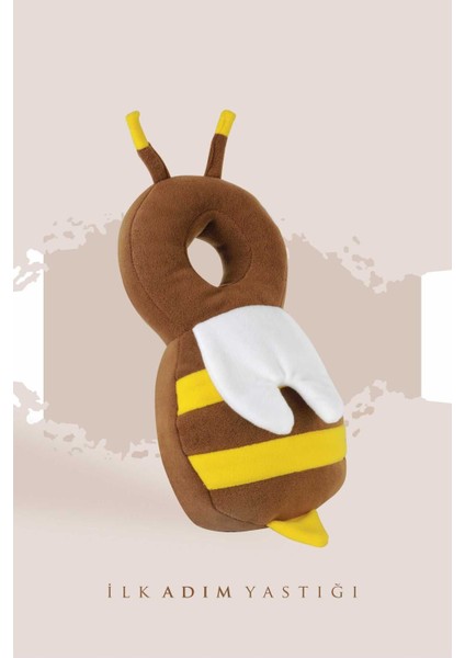 Bebek Kafa Koruma Düşme Boyun Koruma Yastığı Arı Figüranı 40X24 cm