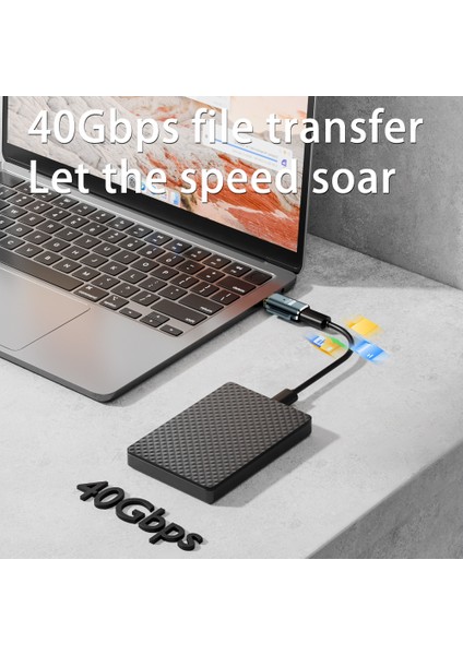 240W Pd3.1 Manyetik Usb-C Adaptör | 40GBPS Usb4.0 Veri Aktarımı | Tam Fonksiyonlu ve Çok Yönlü Otget