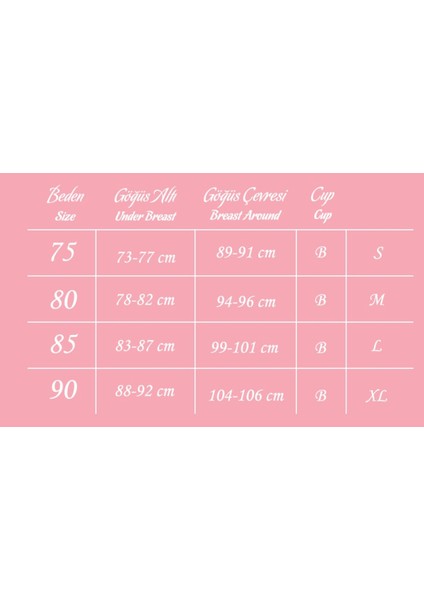 Lazer Kesim Sütyen BR103 modelleri