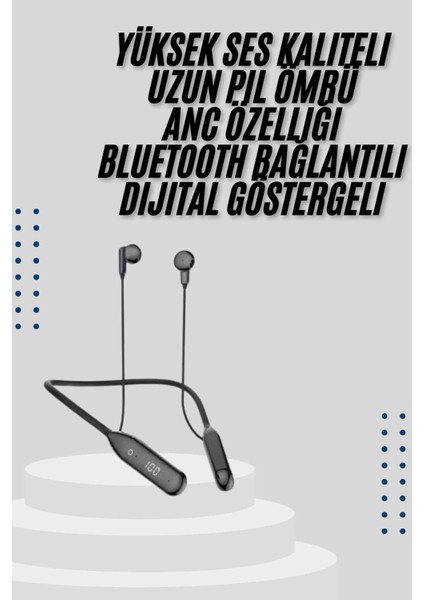 Boyun Askılı Bluetooth Kulaklık | Dijital Göstergeli, Mıknatıslı, Uzun Pil Ömrü, modelleri