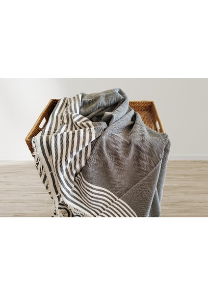 Summer Line Çok Amaçlı Örtü Pike Koltuk Örtüsü 170X220 Haki