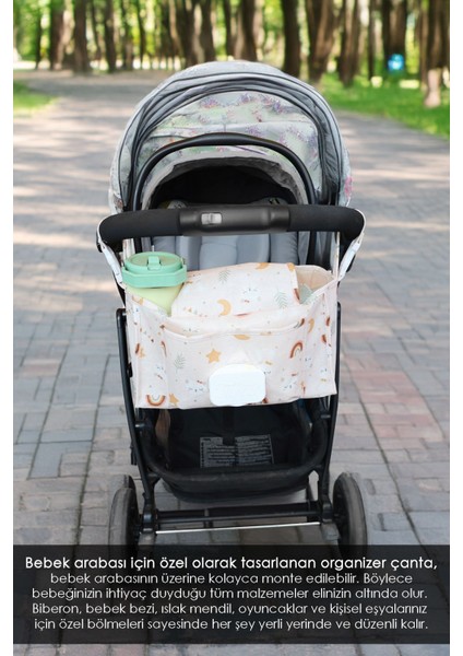 Bebek Arabası Organizer Çanta - Anne Bebek Bakım Çantası - Puset Düzenleyici - Stroller Bag modelleri