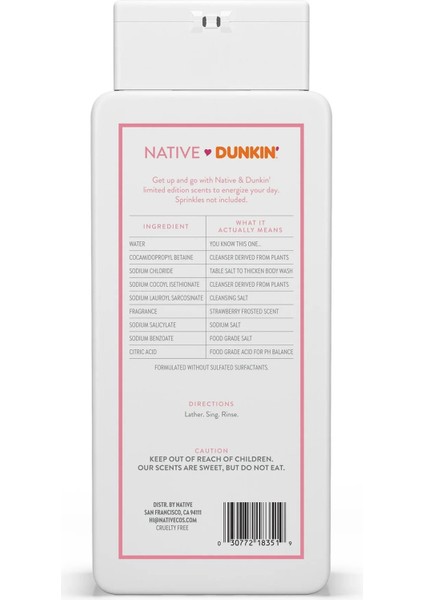 Dunkin Strawberry Frosted Vücut Şampuanı 532 ml fiyatları