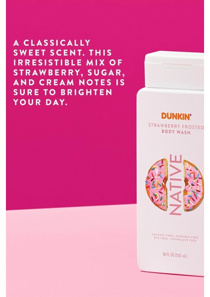 Dunkin Strawberry Frosted Vücut Şampuanı 532 ml indirimleri