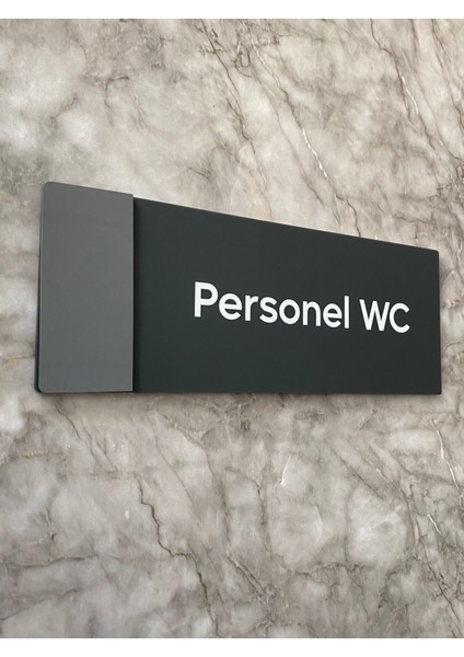 Klasik Seri Mat Antrasit Personel Wc Kapı Isimliği fırsatları