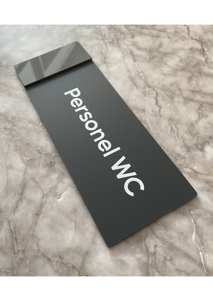 Klasik Seri Mat Antrasit Personel Wc Kapı Isimliği indirimleri