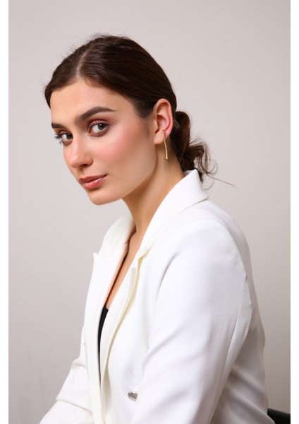 Kadın Gümüş Baston Şekilli Küpe fiyatları