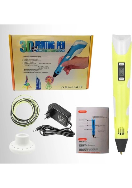 3D Kalem - Sarı fiyatları