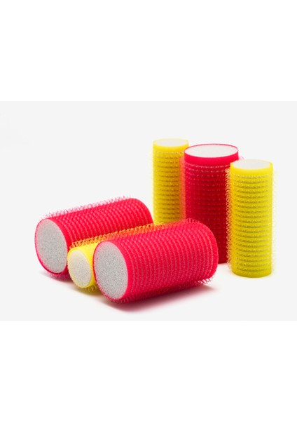 1209 Karma 6'lı Mini Paket Bigudi Cırtlı Saç Bigudisi