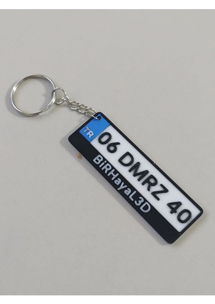 Kişiye Özel Plaka Anahtarlık Özel Baskı - DMRZ HOME