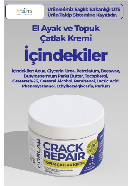 Ayak, Topuk, Çatlak, Mantar, Koku Giderici Yoğun Nemlendirici Bakım Kremi 100ML - Crack Repair Cream fiyatları