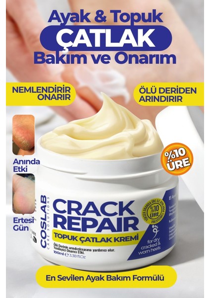 Ayak, Topuk, Çatlak, Mantar, Koku Giderici Yoğun Nemlendirici Bakım Kremi 100ML - Crack Repair Cream modelleri