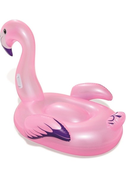 Flamingo Binici Şişme Flamingo Binici Bot Deniz Flamingo Binici Havuz Flamingo Şişme 127X127 Cm.