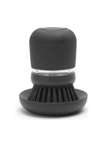 Dark Grey Sabun Hazneli Bulaşık Fırçası