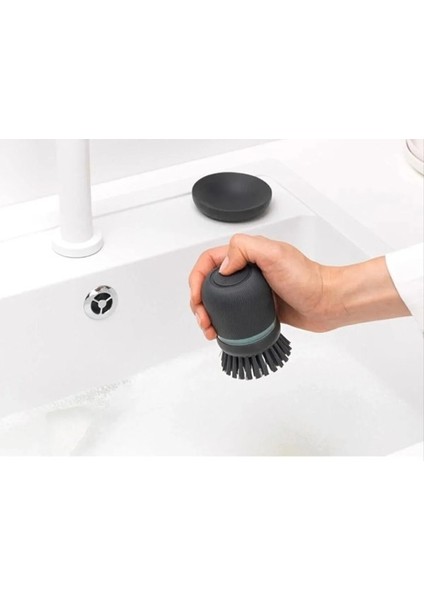Dark Grey Sabun Hazneli Bulaşık Fırçası fiyatları