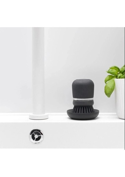 Dark Grey Sabun Hazneli Bulaşık Fırçası fırsatları