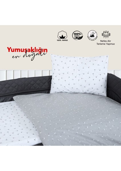 Beyaz 130X80 Park Yatak ve Beşik Uyumlu Bebek Nevresim Takımı – %100 Pamuk indirimleri