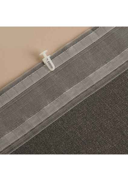 Perla Keten Fon Perde Antrasit 150x270 cm indirimleri