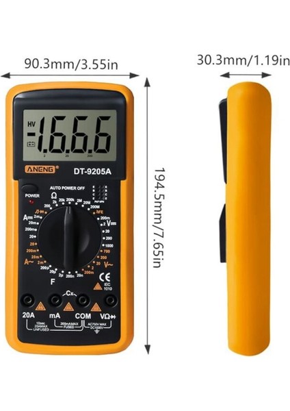 DT-9205A Usta Tipi Dijital Ölçü Aleti modelleri