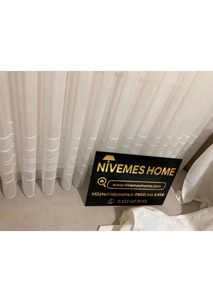 Nivemeshome Linea 1/3 Sık Pileli Tül Perde Apm